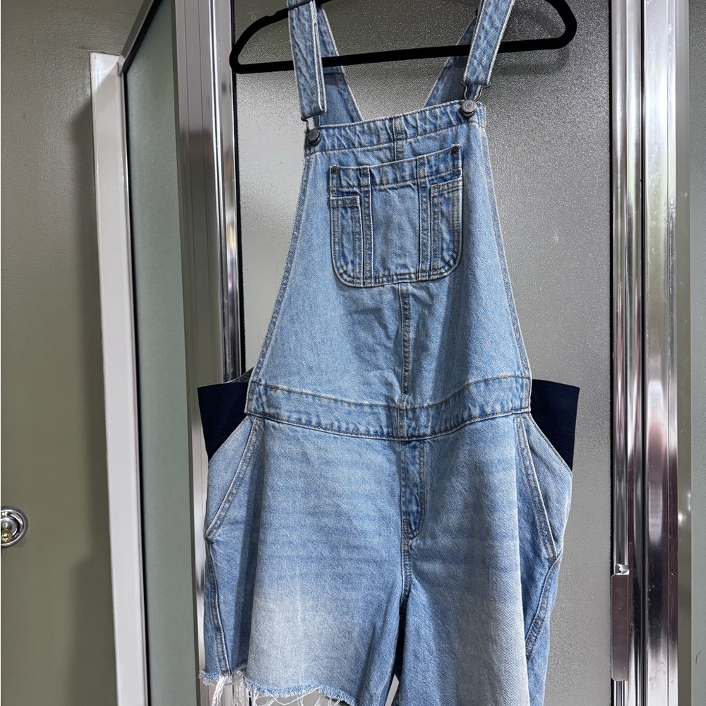 Old Navy Light Blue Maternity Denim Overalls
